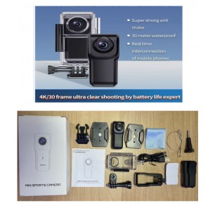 PARS MİNİ SPORTS KASK AKSİYON KAMERASI ÇOK AMAÇLI KULLANIM ÇOK APARATLI